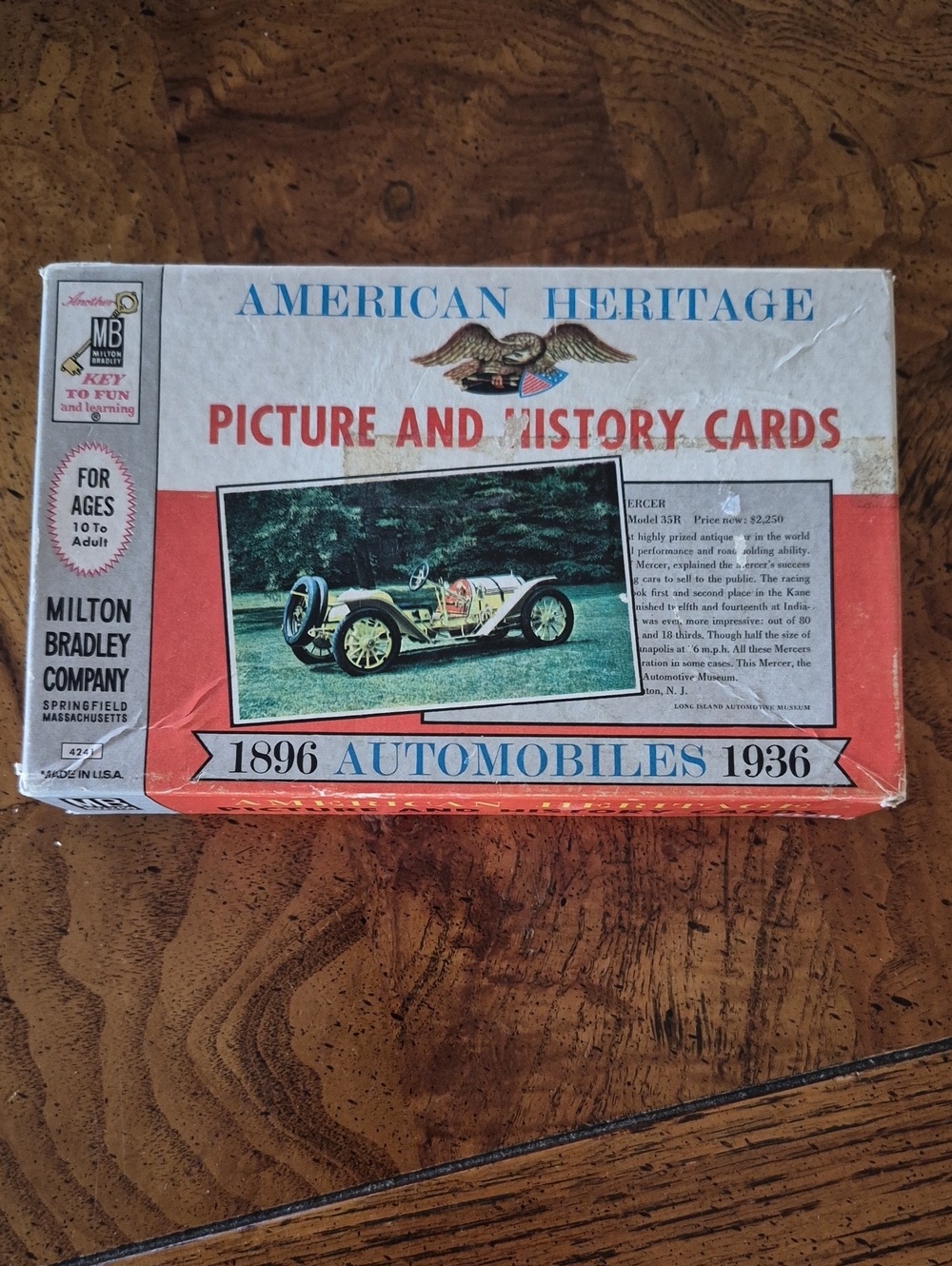 Milton Bradley American Heritage Picture and History Cards - Red/White